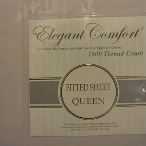 🔥Queen Fitted 1500 Egyptian Cotton Soft Wrinkle Free 14" deep NWT